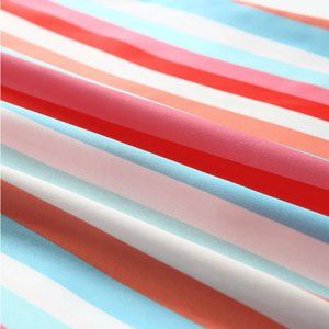 BNWOT Striped V Neck Ruffle Straps Tank Top